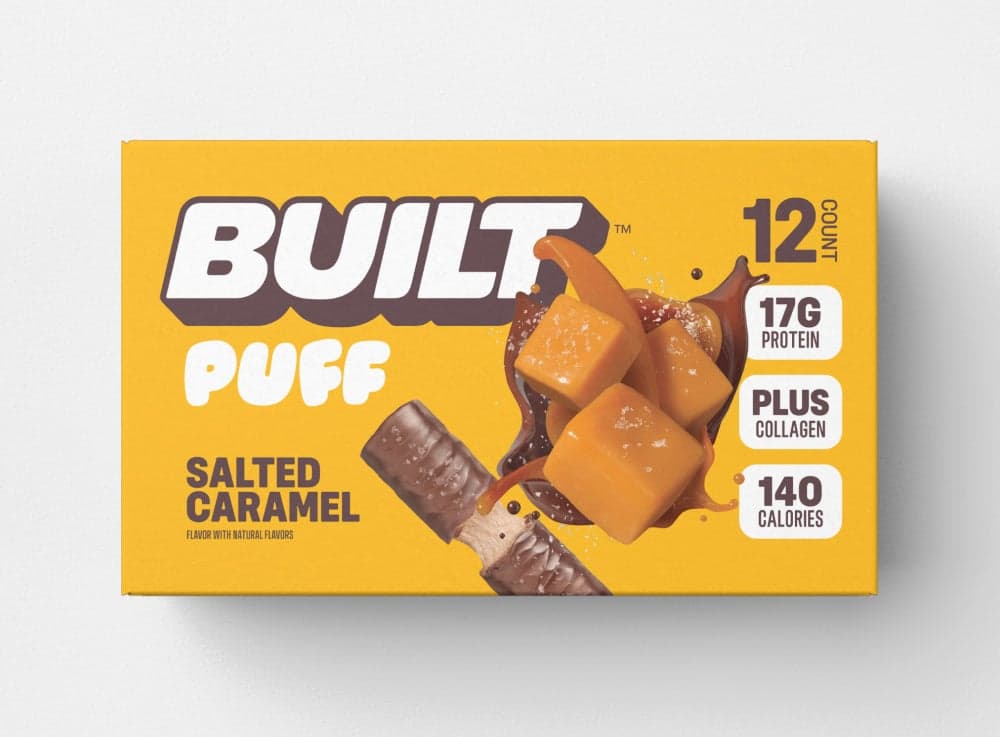 Built Puff Protein Bar, Salted Caramel (12 Count)