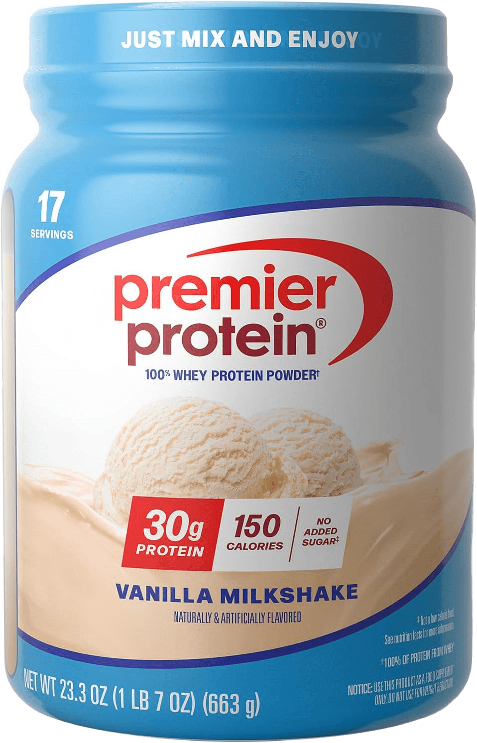 Premier Protein Powder, Vanilla Milkshake (1.46 lb)
