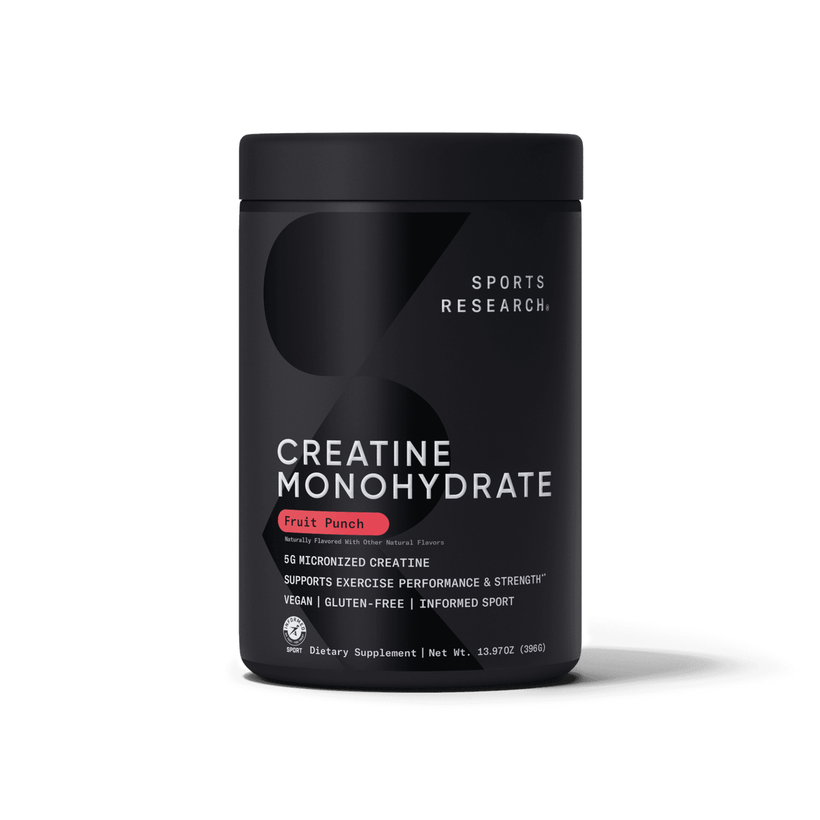 Flavored Creatine Monohydrate, Fruit Punch (25 Servings)