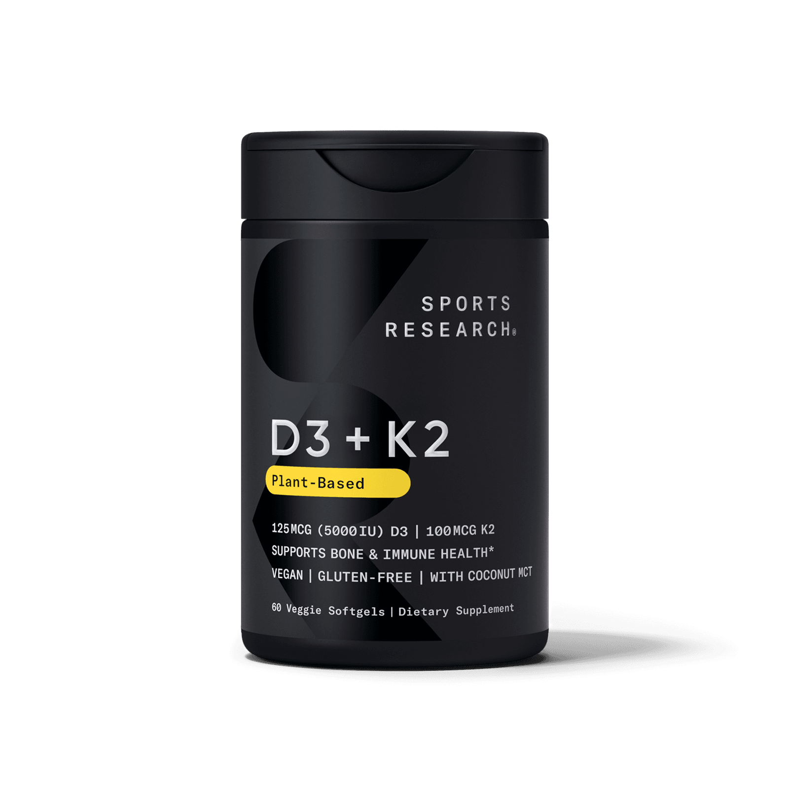 Vitamin D3 + K2 (60 Plantgel Capsules)