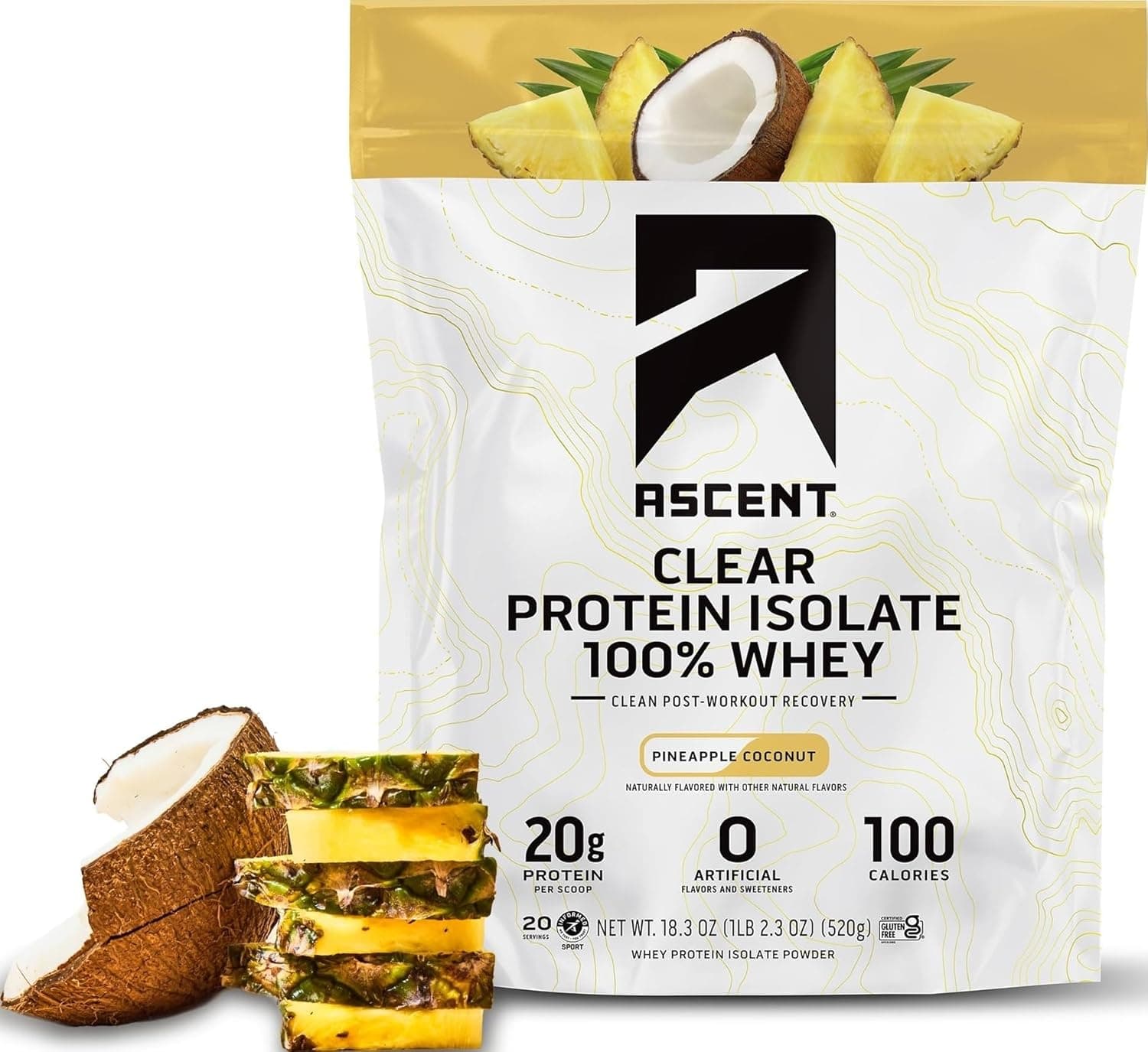 100% Clear Whey Protein Isolate - Pineapple Coconut