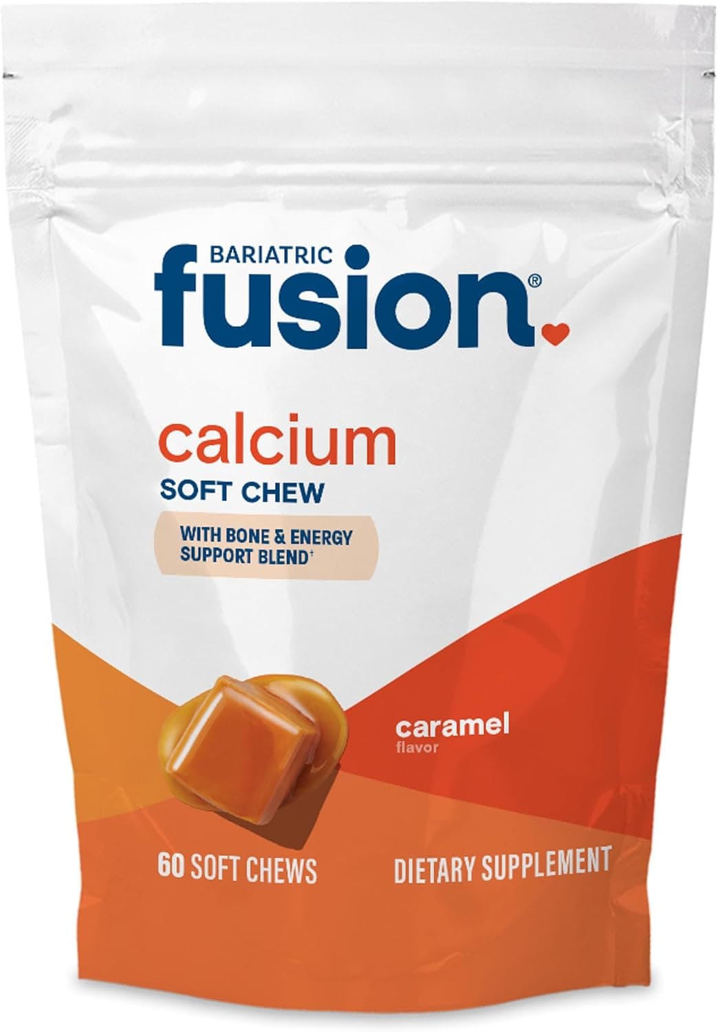 Bariatric Fusion Calcium Citrate Soft Chews, Caramel (60 Count)