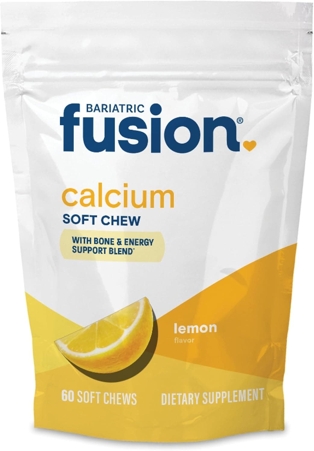 Bariatric Fusion Calcium Citrate Soft Chews, Lemon (60 Count)