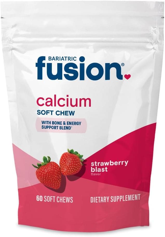 Bariatric Fusion Calcium Citrate Soft Chews, Strawberry (60 Count)