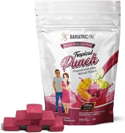 BariatricPal Calcium Citrate Soft Chews, Tropical Punch (90 Count)