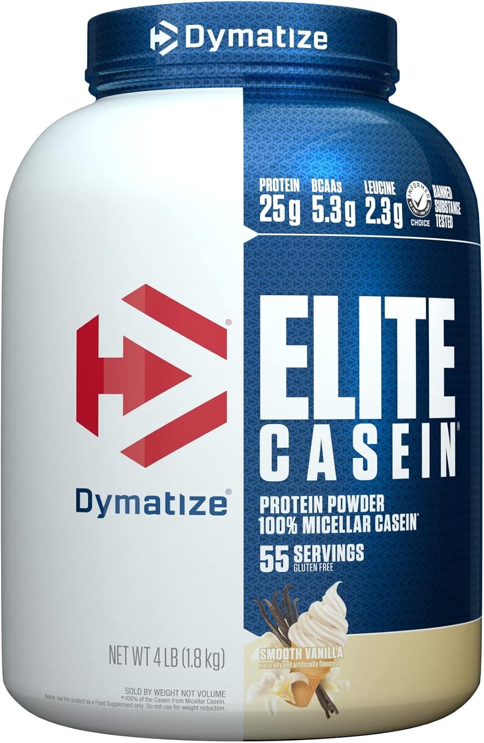 Dymatize Elite Casein, Vanilla (4 lb)