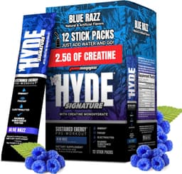 Mr. Hyde Signature Pre-Workout, Blue Razz (12 Stick Packs)
