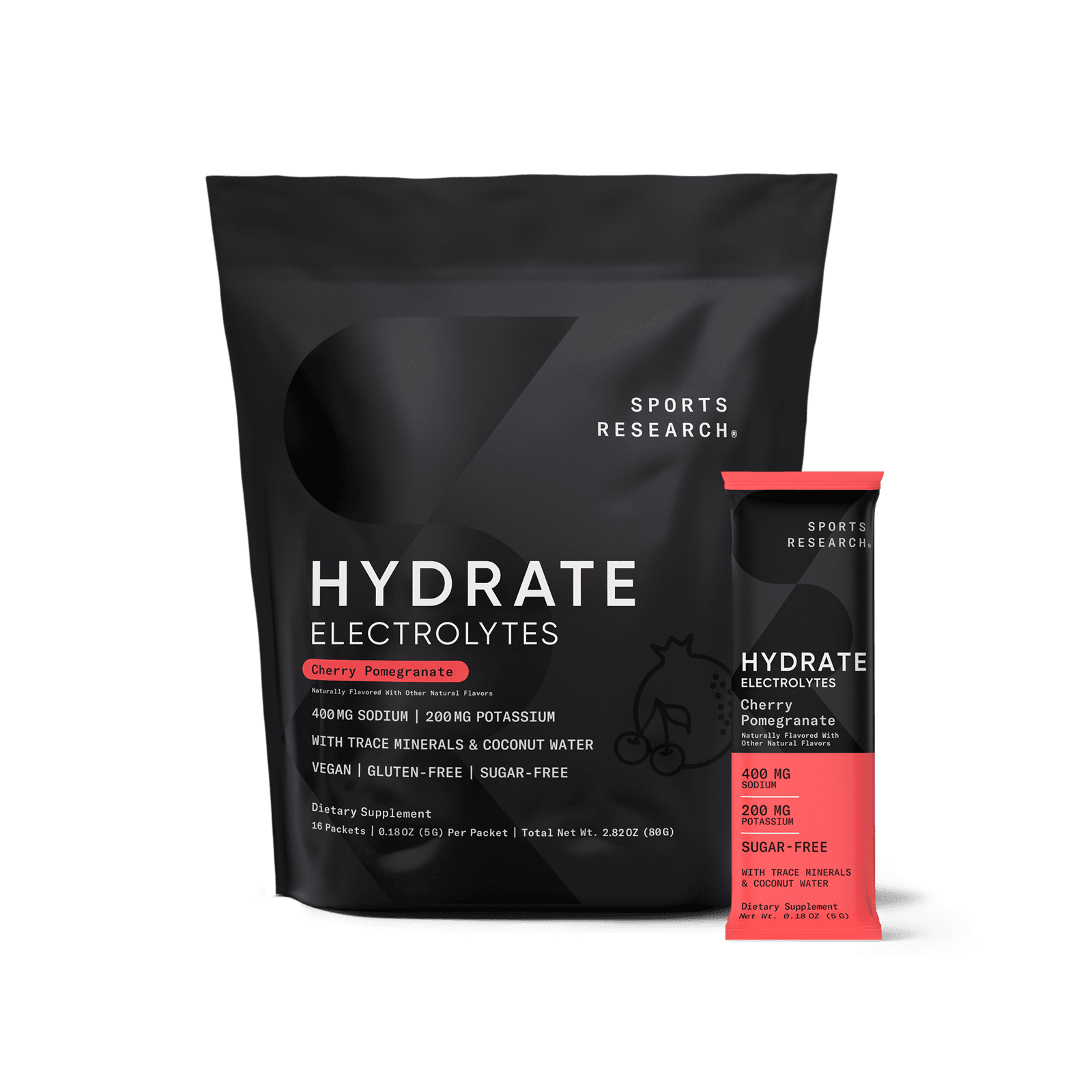 Hydrate Electrolytes Packets, Cherry Pomegranate (16 ct)