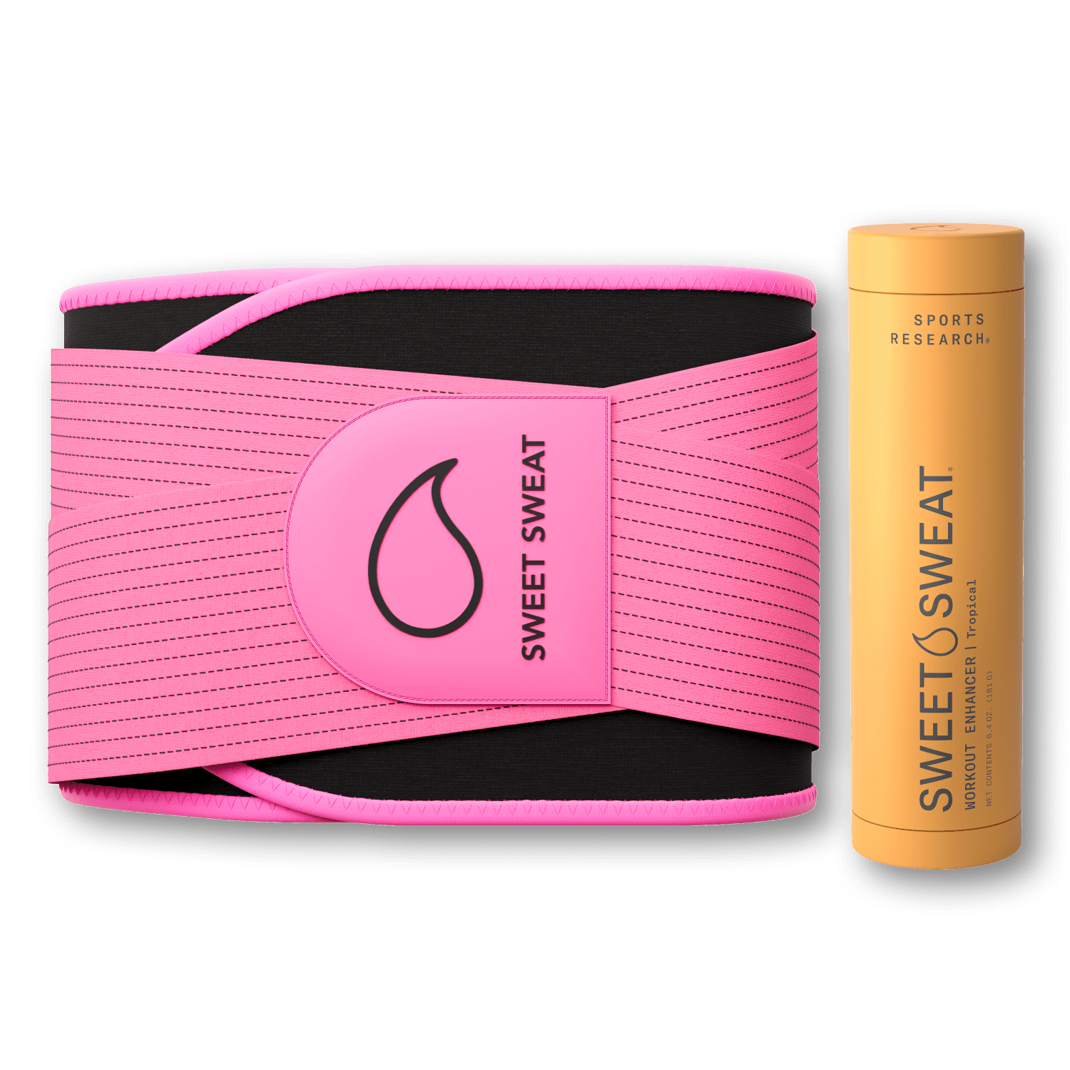 Sweet Sweat Pro Series Waist Trimmer Bundle with Stick