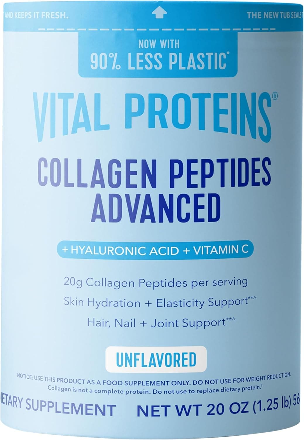 Vital Proteins Collagen Peptides Advanced, Unflavored (20 oz)