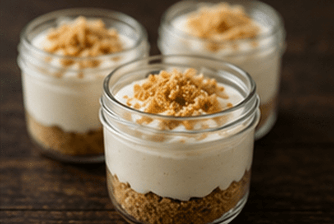 Finished Protein Cheesecake Cups