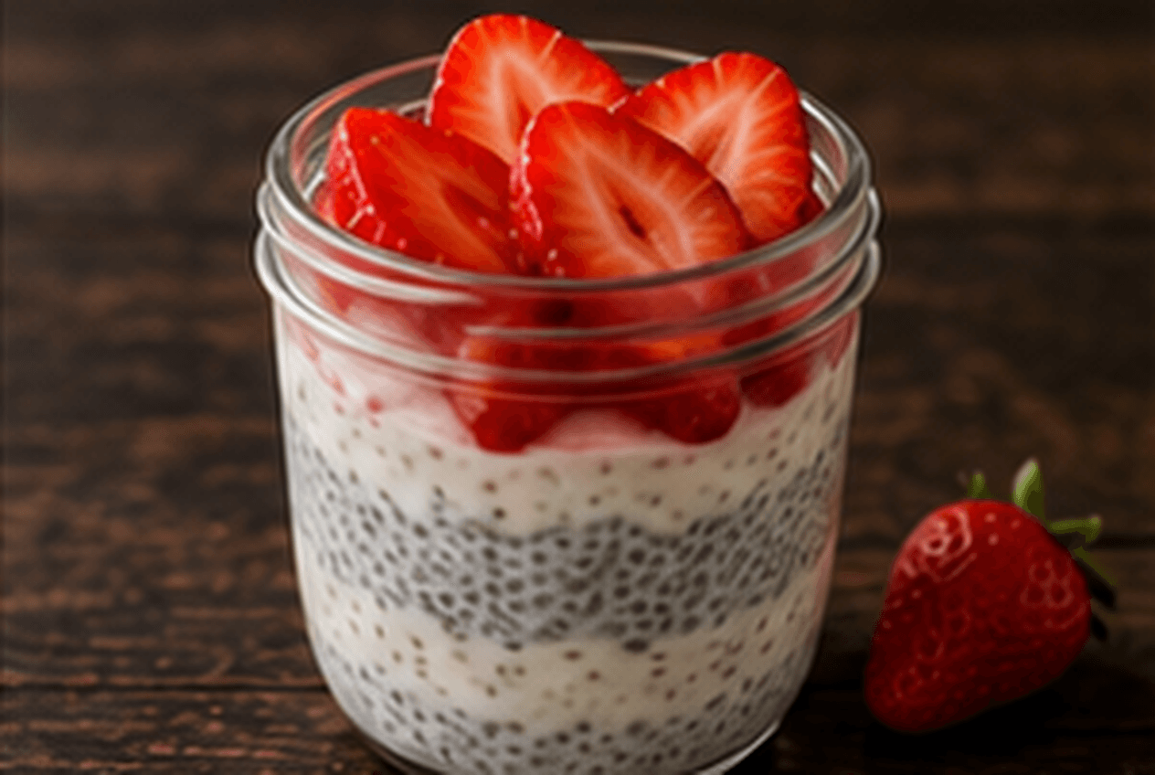 Finished Protein Chia Pudding