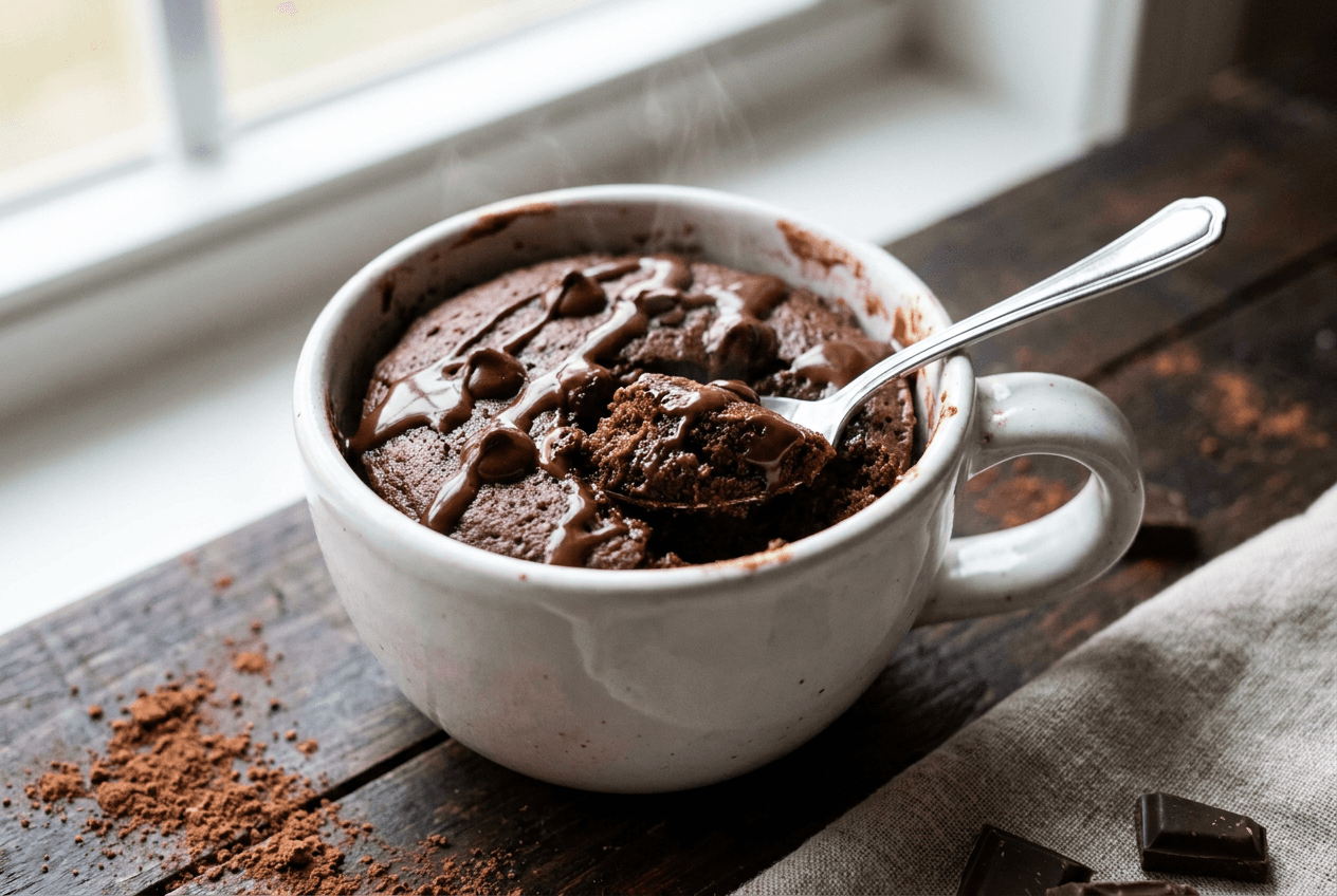 Finished Protein Mug Cake