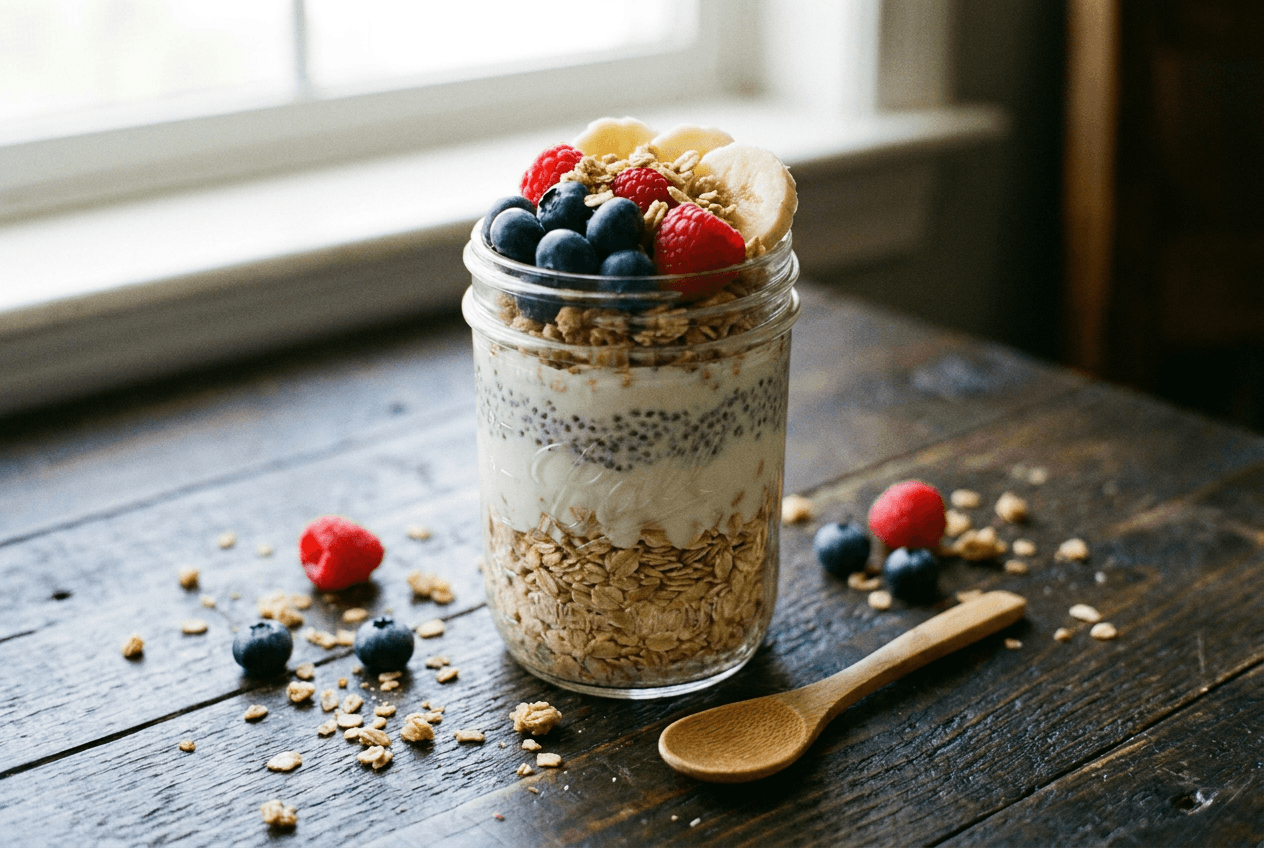 Finished Protein Overnight Oats