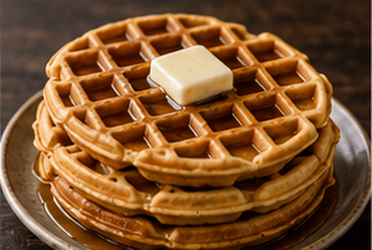 Finished Protein Waffles
